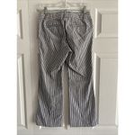J.Crew J. Crew 00 Teddie Striped Seersucker Wide Leg Trouser Pants Coastal Career Photo 4