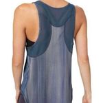 Lululemon Women 6 Sculpt Tank Brushed Spray Dye White Code Blue Mesh Back Long Photo 1