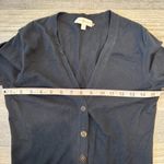 Tory Burch  black cotton button front knit cardigan size small J49 Photo 4