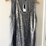 Nic+Zoe NWT  Twinkle Night knit tank Scoop Neck Sequin Front Size Small Photo 3