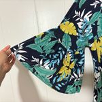 Label Of Love Dress Mini Length Flowy Floral Pattern Blue Size XL Green Photo 3