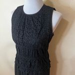 Classiques Entier Black Womens 6 Sleeveless Dress Eyelet Elastic Lace Waistband Photo 3