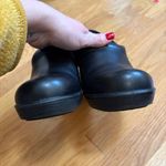 Dr Scholls Shoes Womens 8.5 M Work Clogs Wedge Slip On Black Leather Round Toe Photo 4