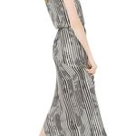 White House | Black Market NWT  Stripe Split Maxi Dress Photo 2