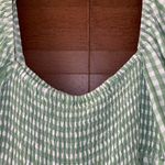 Anthropologie NWT $209 x Faithfull Green Gingham Lilou Smocked Maxi Dress M Photo 9