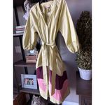 Adriana Degreas Plain Giardino Midi Robe Dress Sugarcane Green Womens Size Small Pink Photo 3