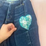 Mudd  Women's Dark Blue Patchwork Jeans Photo 4