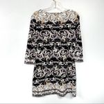 White House | Black Market Baroque Scroll Studded V-Neck Stretch Casual Work Top S Photo 2