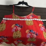 Show Me Your Mumu  Red Pineapple Tank Top Size Med Photo 7