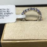 Sterling Silver , tanzanite eternity band, NWT Photo 11
