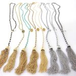 Jessica Elliot {Jessica Elliott} Long Beaded Y-Neck Tassel Necklace 1‎ Photo 3