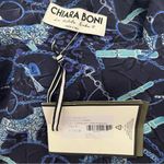 Chiara Boni NWT  La Petite Robe Hiroko 1 Shoulder Midi Dress Chat Classique Blue Photo 12