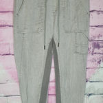 Anthropologie BY  THE NOMAD GRAY DRAWSTRING WAIST MULTI TONED JOGGER PANTS SMALL Photo 0