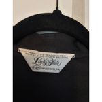 Vintage Lady Blair Black Long‎ Sleeve Collared Button Up Shirt Top Women's Size L Photo 4