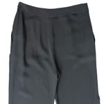 Diane Von Furstenberg  DVF Black Elena Crepe Silk Wide Leg Pants Trousers size 0 Photo 10