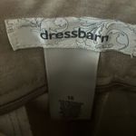 Dress Barn : Tan Khaki Cropped Pants- with buttons on side of pants- slim leg- 16 Photo 1