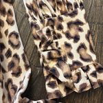 Zimmermann Lucky Frill Mini Dress Size 2 Leopard Silk Ruffle Asymmetrical Photo 6