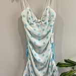 For Love & Lemons  Caroline Mini Dress in Bay Breeze SZ M Photo 2