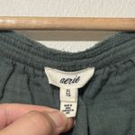 Aerie  Pool to Party Cropped Shirt in Green Size XL Cotton Gauze Top Photo 2