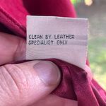 In Suede Women's Red Vintage 100% Leather Suede Cape Jacket Size L Size L Photo 10