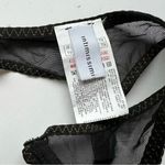 Intimissimi Black Lace Brown Trim Garter Belt One Size NWOT Photo 3