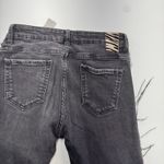 ZARA Jeans Womens US 2 Denim Black Washed Skinny Frayed Fringe Grunge Photo 9