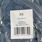 We Wore What  Linen Blend Wide Leg Pant Deep Storm - XS - NWT Photo 3