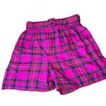 Stringbean Vintage Tartan Plaid Bermuda Shorts Size 4 Purple Photo 1