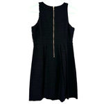 Loft NWT size 2P sleeveless black above the knee dress zip up rear linen cotton Photo 1