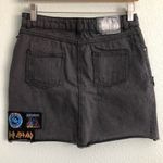 Def Leppard Junk Food Clothing  Washed Out Black Denim Skirt. Size 5 Photo 3
