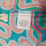 Amanda Uprichard  Paisley Strapless Ruffle Faux Wrap Blue Dress Women's Size S Photo 8