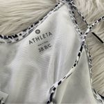 Athleta Zimbabwe Animal Print underwire Bikini swim Top black white blue 38 B C Photo 8