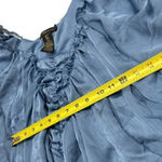 Grass Collection NEW  Blue Renaissance Milk Maid Ethereal Fairy Flowy Blouse L Photo 7