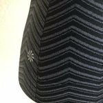 Athleta Womens Tank Top Size XS Black Gray Finish Fast Chevron Print Ruched Photo 1