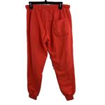 La Detresse Sweatpants Dark Pink Drawstring Waist Cuffed Ankles Medium New Photo 2