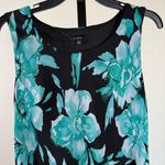 Romantic Floral Midi Dress Sleeveless Flowy Size 12 Garden Cottagecore Fairy Black Photo 3