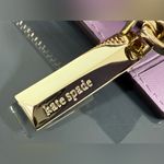 Kate Spade Burgess Court Small Slim Bifold Wallet Glitter Lilac Pink Purple Photo 3