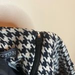 Covington  12 Houndstooth Black and White Midi Pencil Skirt Photo 3