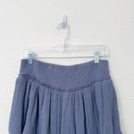 Hollister [] Dusty Blue Smocked Waist Tiered Ruffle High Rise Mini Skort Size XL Photo 3