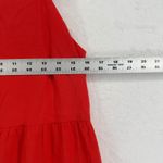 FRNCH Paris Women's Tiered Maxi Dress Orange Sleeveless Linen Blend Summer L Photo 1