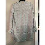 Bishop and Young  Anthropologie Womens Tunic Top Size XS Printed White Micro Dot Photo 3