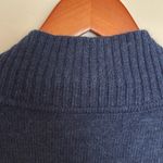 Carole Little Navy Open Front Cardigan 100% Merino Wool Blue Size M Photo 3