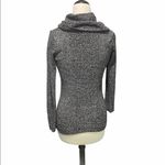 Calvin Klein ‎ Cowl Neck Knit Sweater Pullover Rib Front Contrast Design Gray XS Photo 1