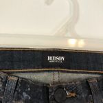 Hudson Jeans  Nicole Super Skinny Jeans Snakeskin Mid Rise Black Dark Wash Denim Photo 6