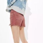 American Eagle AE Cropped Denim Hooded Shacket Photo 1