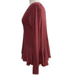 We The Free Women's Burgundy Long Sleeve Shirt Size S Photo 5