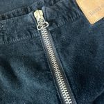 Band of Gypsies Braided Lace Up Black Velvet Mini Skirt Size 30 Photo 4