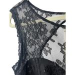 Monique Lhuillier  Cocktail Black Lace Mini Dress Sz. 10 Photo 1