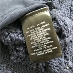 Anthropologie  Knitted & Knotted Open Knit Sweater Blue Sheer Chiffon Sides 3/4 M Photo 6