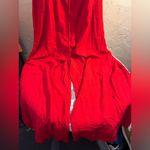 Knox Rose  NWT Plus Red Jumpsuit pockets adj. straps stretch wide leg summer Photo 4